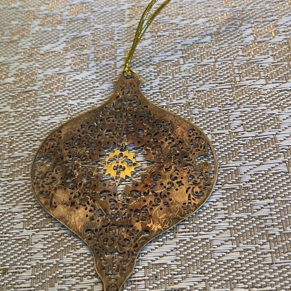 Christmas ornament silver plated